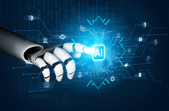 Artificial intelligence integration concept linking apps, data streams and automation across enterprise systems and platforms. Corpus