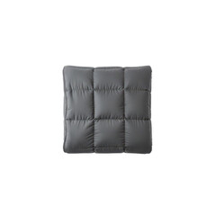 Fototapeta premium Soft Gray Quilted Cushion for Comfort and Relaxation