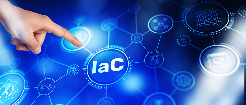 Infrastructure as Code (IaC) automates and manages IT infrastructure using configuration files for consistency and efficiency