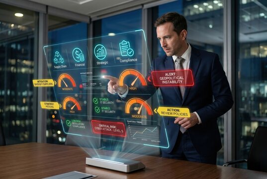 Financial Risk Assessment Dashboard - Enterprise Risk Management Platform with Risk Category Analysis, Mitigation Strategy Planning, and Real-Time Risk Level Monitoring System