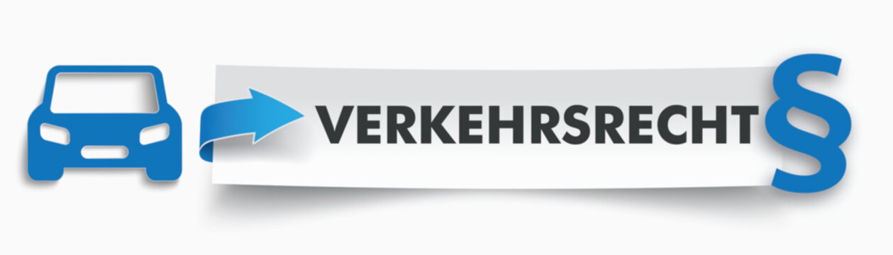 Verkehrsrecht Papierbanner