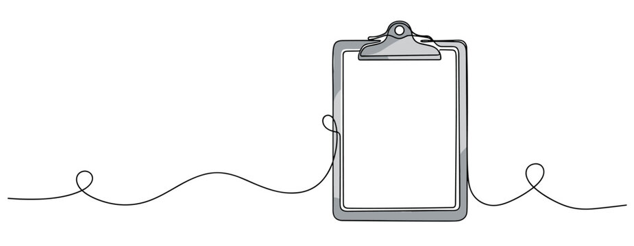 Clipboard shown empty on continuous line white background. no editable strokes