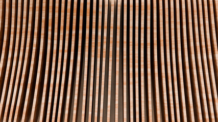 Obraz premium Close up abstract wood slat texture 3D render