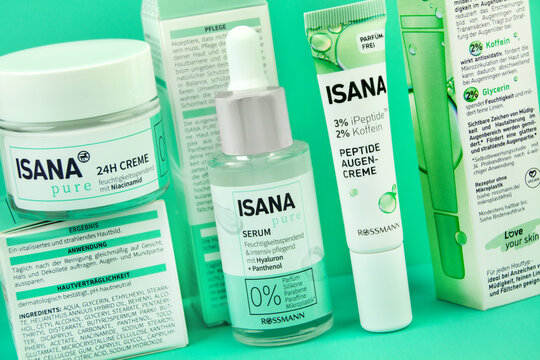Isana Kosmetik Produkte Creme Serum Augencreme parf&uuml;mfrei