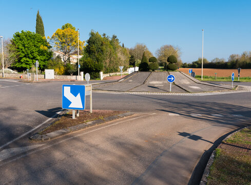 rond-point en campagne