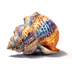 Obraz premium Mermaid in Summer Sea with Seashells on Tropical Beach