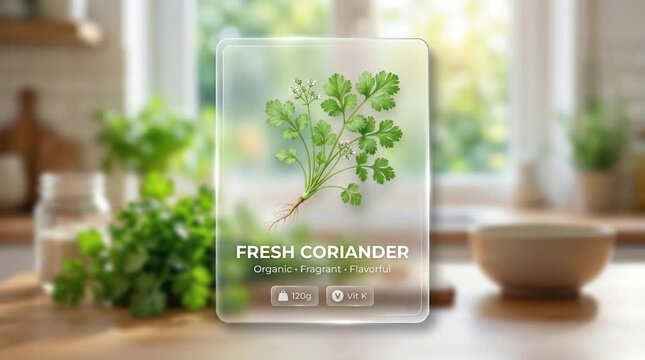 coriander food video product