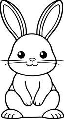 Obraz premium rabbit with carrot illustration 