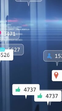 Vertical video: Panel pulsing, causing callouts popping and drifting, visualizing engagement growth