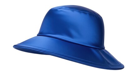 Fototapeta premium Royal blue satin peaked cap