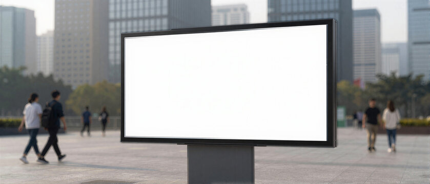 Blank citylight billboard