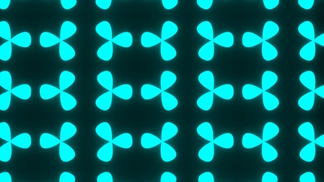 Looping Rotating Flower Colorful Animated Background