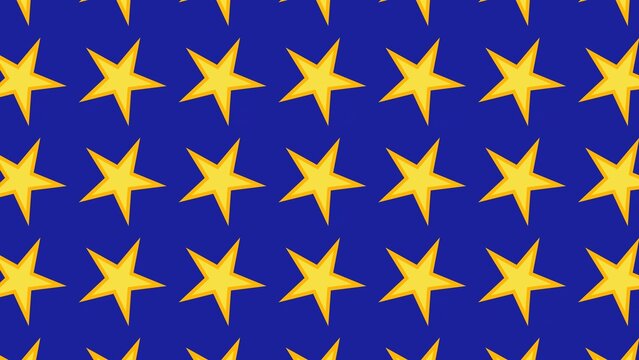 Looping Rotating Star Colorful Animated Background