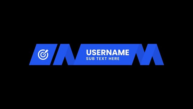 Slanted Design Modern Clean Business Lower Third