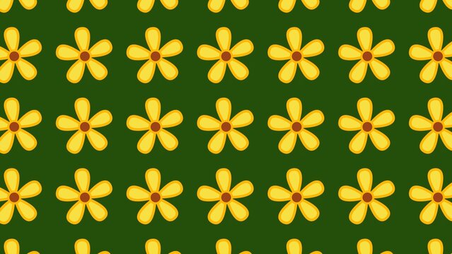 Looping Rotating Flower Styled Animated Background