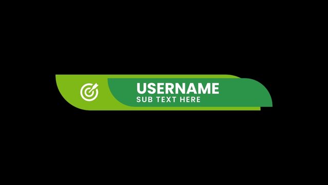 Wavy Lower Third Modern Clean Business Icon