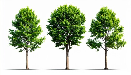 Fototapeta premium green tree isolated on white