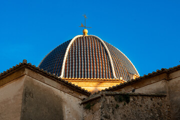 Sunlit Tiled Dome Roof With Weather Vane © GPH-Foto.de
