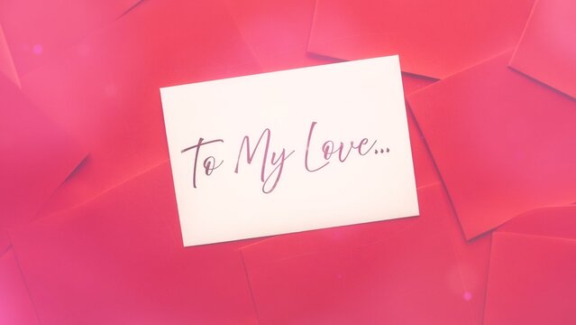 Romantic Valentine Love Letter Paper Title