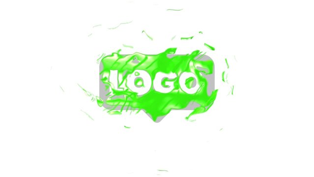Modern Liquid Ripple Ink Spread Logo