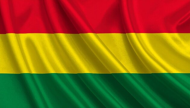 Bolivia national flag with red yellow green stripes.