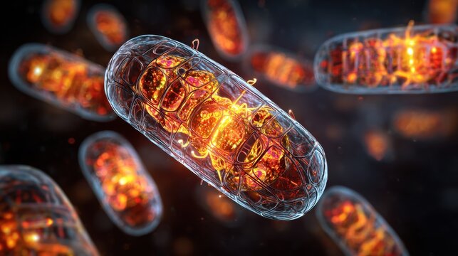 High-Fidelity Visualization of Mitochondria Emphasizing Cellular Energy