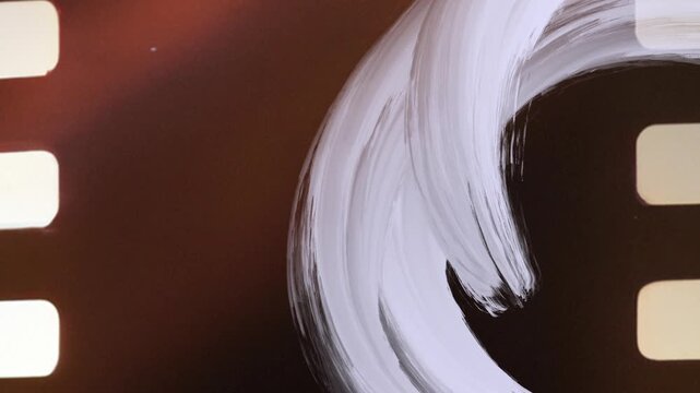 Film scribble transition effect