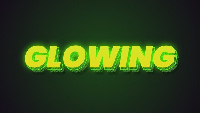 Neon Modern Glow Bold Text Intro Opener Shine Light