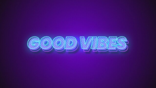 Bold Neon Glow Text Shine Opener