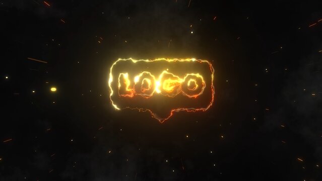 Electric Power Charged Logo Animation