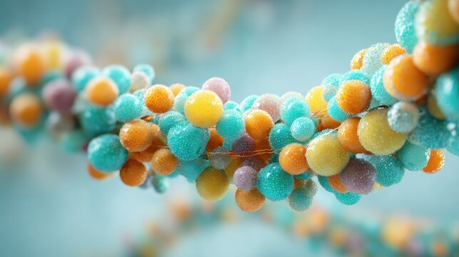 High Fidelity Illustration of Ribosome in Protein Synthesis Process