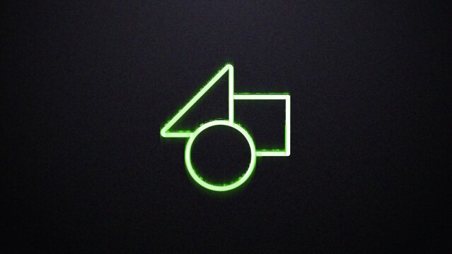 Neon Green Matrix Glitch Number Reveal
