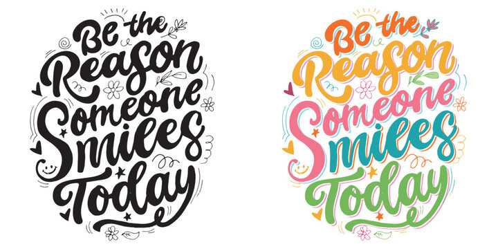 Trendy hand drawn doodle lettering quote. Lettering for t-shirt design, mug print, bag print, clothes fashion. 100% hand drawn vector image.
