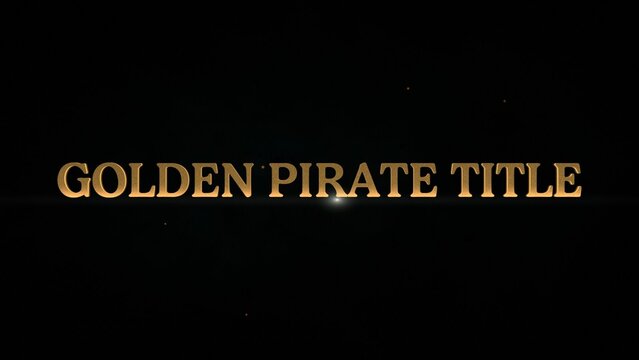 Golden Pirate Movie Title Sequence