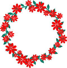 Obraz premium a flower frame