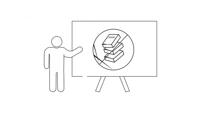 Presentation on Education - A Simple Line Drawing Animation.