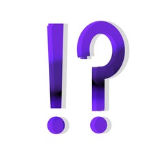 Question mark illustration on white background design 