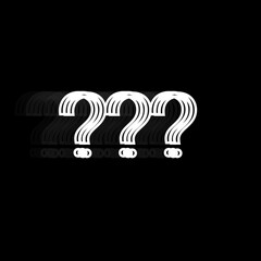 Question mark illustration on white background design 