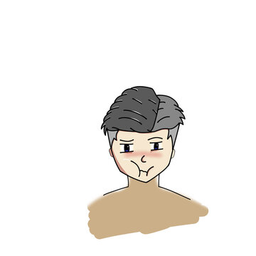 man chibi illustration