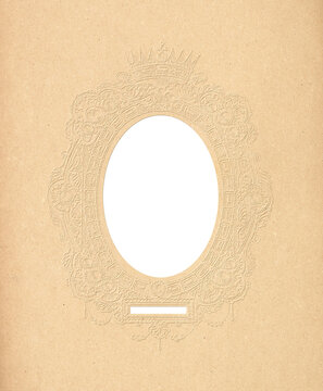 Decorative Vintage Frame with Empty Center