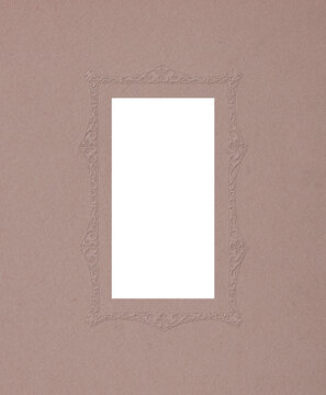 Vintage decorative frame on textured paper background