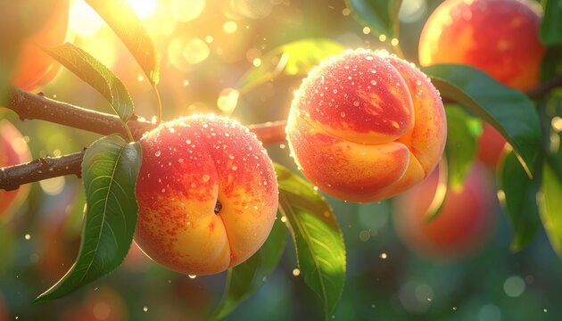 Ripe peaches
