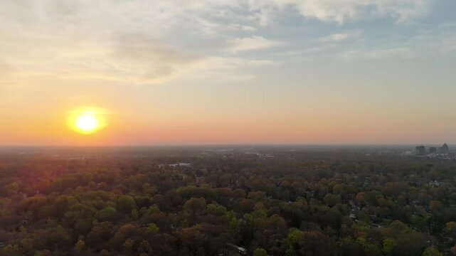 Sunrise on a Monday morning in Greesnboro, NC