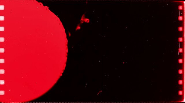 Retro Film Leader Frame Overlay Classic Cinema Style. High quality 4k footage