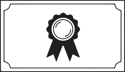 Professional Achievement Certificate Template with RibbonDiploma of Excellence Award Certificate IllustrationBlank Certificate of Appreciation with Seal and Ribbon