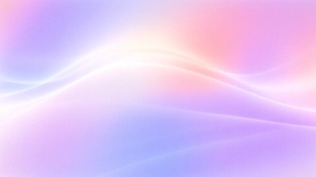 Abstract horizontal pastel gradient waves with soft flowing light bands