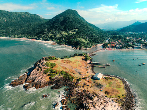 Armacao Beach Florian&oacute;polis Floripa Drone
