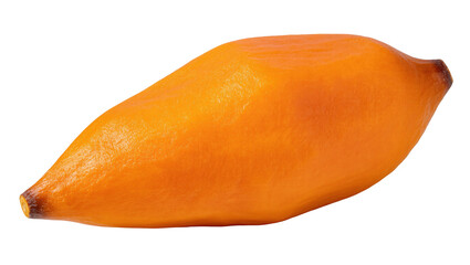 Single ripe orange plantain fruit, perfect for tropical cuisine and healthy eating © Isabel