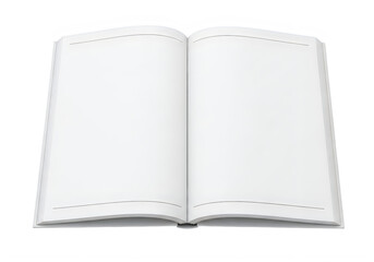 Naklejka premium An open notebook with blank white pages
