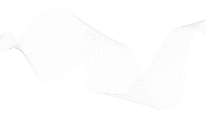 Abstract wave element for design. Digital frequency track equalizer.  Vector illustration. Wave with lines created using blend tool. Stylized line art background.